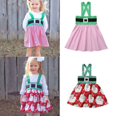 

Newborn Tutu Sundress Princess Outfits Baby Kid Girl Christmas Skirt Clothes