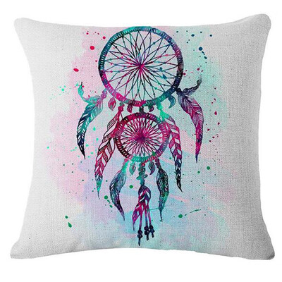 

〖Follure〗Dream Catcher Cotton Linen Cushion Cover Pillow Case Home Sofa Bed Car Decor A
