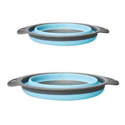 

Round Folding Drain Basket Vegetable Fruits Storage Filter Basket Organizer