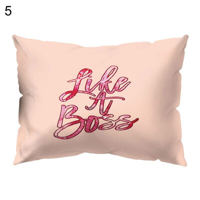 

Multicoloured Sofa Animal Letter Printed Pillow Case Cushion Cover Home Decor