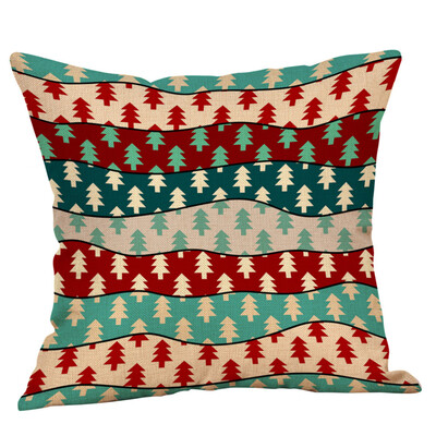 

〖Follure〗Christmas Pillow Case Glitter Cotton Linen Sofa Throw Cushion Cover Home Decor