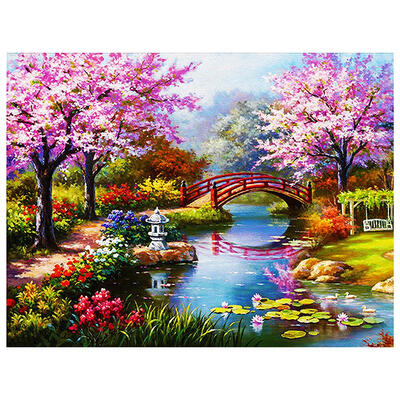 

5D DIY Full Drill Diamond Painting Park View Cross Stitch Embroidery Mosaic