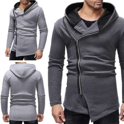 

Fashion Casual Men Winter Hoodies Slim Fit Hooded Sweatshirt Outwear Sweater Warm Coat