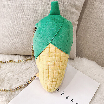 

Tailored Women Fashion Corn Plush Bag Coin Purse Shoulder Messenger Casual Bags