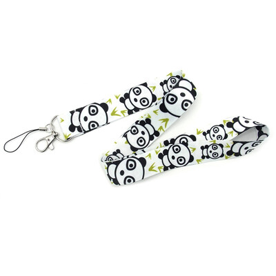 

Cartoon We Bare Bears Neck Strap Lanyards for keys ID Card Gym Mobile Phone Strap USB Badge Holder Rope Pendant Key Chain