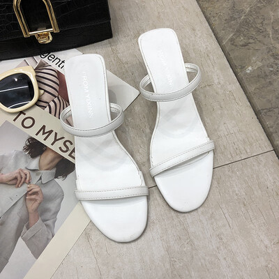 

Fairy wind high-heeled shoes female summer girl fine with Princess ins word with small fresh sandals Joker