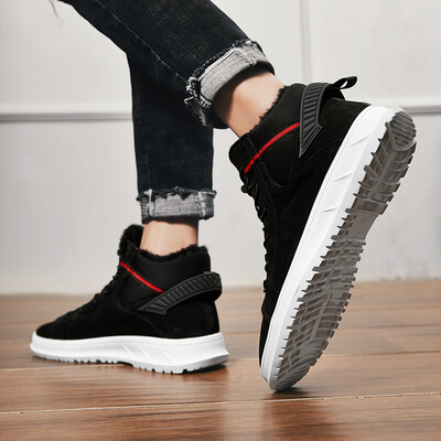 

Summer 2019 new mens shoes Korean version of the trend of wild tide shoes mens sports&leisure shoes plus velvet warm cotton shoes