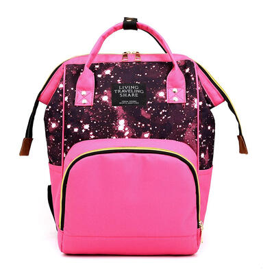 

Star Sky Print Mommy Maternity Backpacks Nylon Nursing Baby Nappy Bags