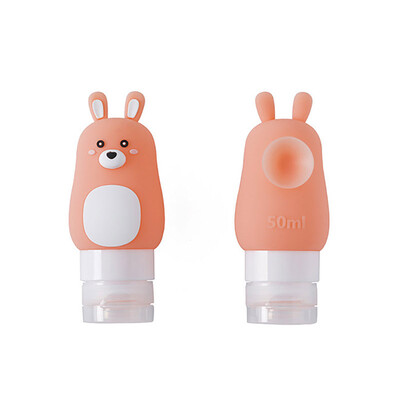 

Outdoor travel portable squeeze bottle Multi-purpose cartoon animal modeling bottles Silicone cartoon little empty bottl toy
