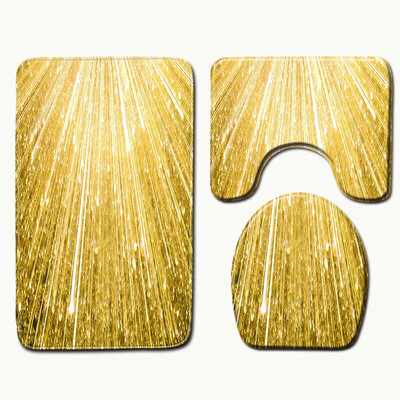 

Gobestart 3pcs Non-Slip Bath Mat Bathroom Kitchen Carpet Doormats Decor