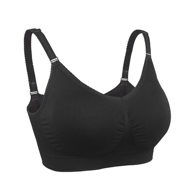

iLoveSIA Nursing Bra Breathable Anti-Hit Hammer Full Cup No Trace Breastfeeding Bra-2P-70705638