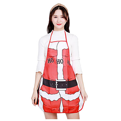 

Tailored Christmas Cartoon Santa Claus Apron Bar Waiter Kitchen Cooking Apron Home Decor