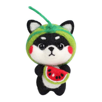 

Dog Cat Doll Wool Felt Craft Wool Felting Kit Non Finished Handcraft Felting Decoration Make Tool for Needle Material Bag Pack