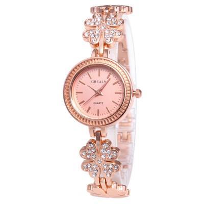 

〖Follure〗Fashion Women Watch Crystal Stainless Steel Dress Analog Quartz Wrist Watches