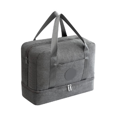 

Luggage Travel Bag Waterproof Portable Double Layer Design Storage Clothes Shoes Bags Bra Underwear Zipper Pouch Navy Blue