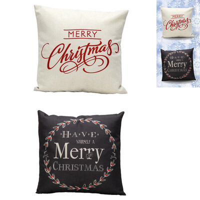 

Tailored 2PCS Linen Square Throw Flax Pillow Case Decorative Cushion Pillow Cover