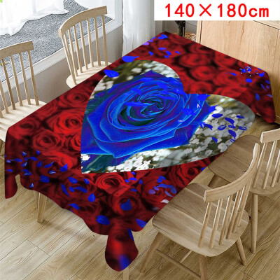 

Toponeto Valentines Tablecloth Print Rectangle Table Cover Holiday Party Home Decor