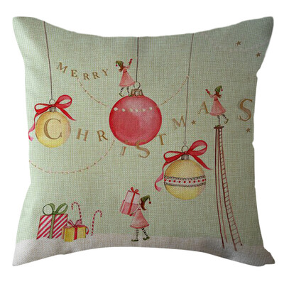 

Siaonvr Christmas Home Decor Office Sofa Cushion Square Throw Pillow Festive Pillowcase