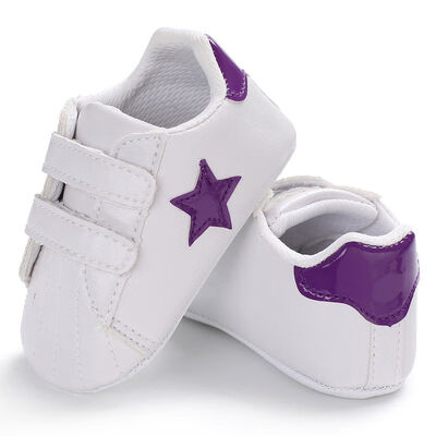 

Newborn Baby Boy Girl Soft Sole Leather Crib Shoes Anti-slip Sneaker Prewalker