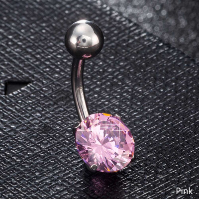

Fashion Children Circle Zircon Navel Belly Button Ring Bar Body Piercing