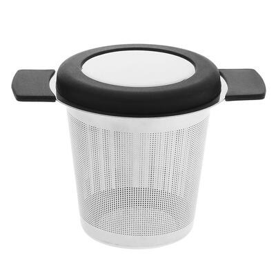 

Stainless Steel Tea Strainers Infuser Steeping Loose Leaf Tea Filter wLid