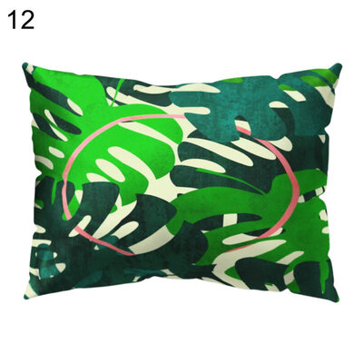 

Flower Leaf Bird Pillow Case Cushion Cover Sofa Bed Car Cafe Office Decoration