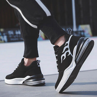 

Spring&autumn mens casual sports basketball shoes high to help large size air cushion running shoes