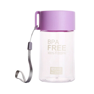 

150ml Unique Mini Water Bottle Leakproof Cute Transparent Small Water Bottle With Rope Botella De Agua Drinking Bottle