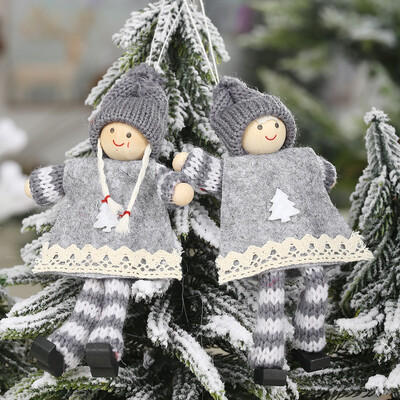 

〖Follure〗Christmas Plush Santa Old Man Doll Ornaments Creative Gift Xmas Tree Decoration