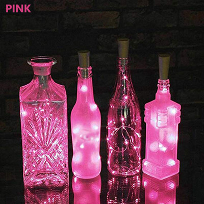 

Siaonvr 2M 20LED Solar Cork Wine Bottle Stopper Copper Wire String Lights Fairy Lamps