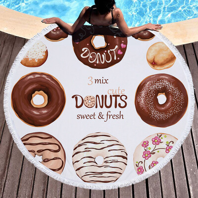 

Toponeto 1 PC Round Beach Pool Home Shower Towel Blanket Table Cloth Yoga Mat