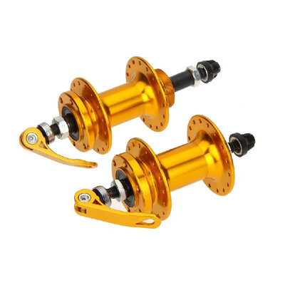 

2Pcs Aluminum Alloy Mountain Bike Bicycle Disc Brake Bearing Hubs 32 Holes Gold