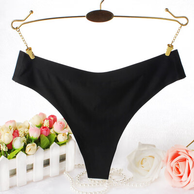 

Womens underwear one-piece no trace low waist sexy female thong T pants cotton solid color everyday wear 2q