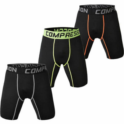 

New Fashion Mens Compression Sports Short Pants Fitness Running Gym Pouch Shorts
