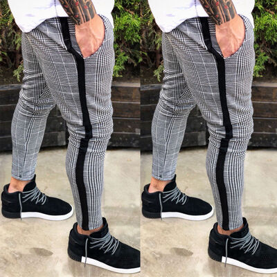 

Mens Slim Fit Tracksuit Sport Gym Skinny Jogging Joggers Sweat Pants Trousers