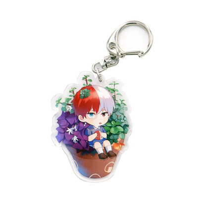 

Fat Bear 1Pcs My Hero Academia Acrylic Cartoon Figure Car Key Chains Holder Keyrings Graduation Christmas Gift