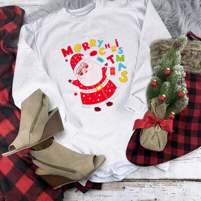 

Tailored Women Printing Round Neck Long Sleeve Casual Blouse Sweatshirt