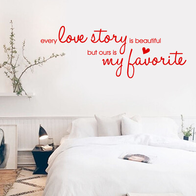 

〖Follure〗Love Story Removable Art Vinyl Mural Home Room Decor Wall Stickers