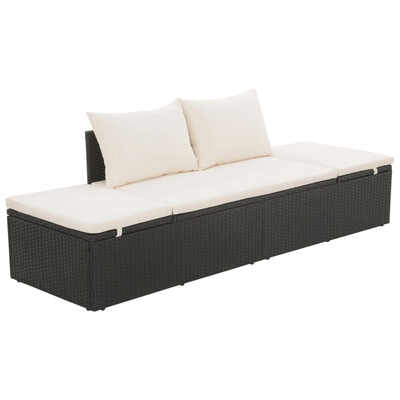 

Garden Bed Black 768"x236" Poly Rattan