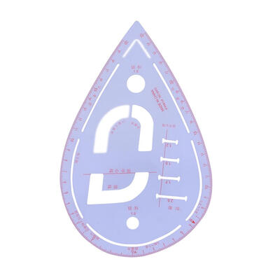 

Plastic Sleeve Button Cutting Ruler Clothing Sample Pockets Collar Drawing