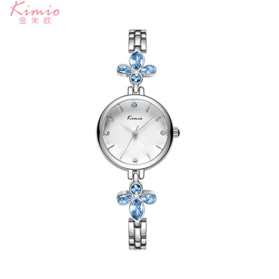 

Kimio personality small dial rhinestone bracelet watch female student ins original wind cherry blossom watch small fresh