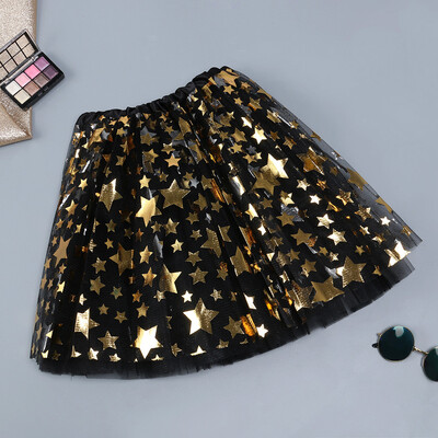 

Roseonmyhand Womens Fashion Star Elastic 3 Layered Short Skirt Adult Tutu Dancing Skirt