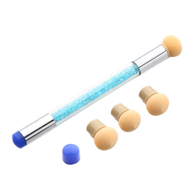 

Toponeto Set Glitter Powder Picking Dotting Gradient Pen Brush 6Sponge Nail Art Tools