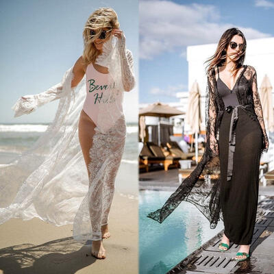 

2019 New Bikini Swimwear Cover Up Women Beach Cardigan Beach Swimsuit Cover Up Dress