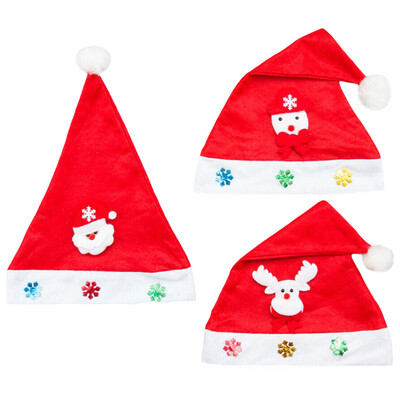 

Kid Adult Cheer Christmas Hat Children Santa Claus Reindeer Snowman Cute Cap Party Festival Decoration
