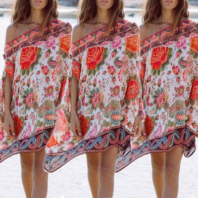 

2018 New Fashion Women Summer Crochet Sexy Bikini Cover Up Swimwear Beach Dress Tops