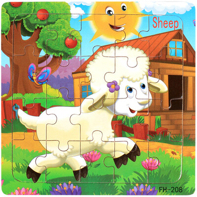 

Gotoamei Wooden Puzzle Educational Developmental Baby Kids Training Toy Christmas Gift