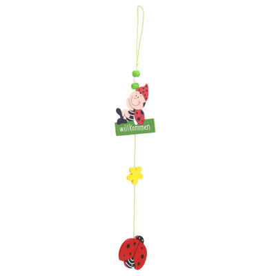 

Cute Wood Cartoon Hanging Ornament Easter Day Festival Party Decor Pendant
