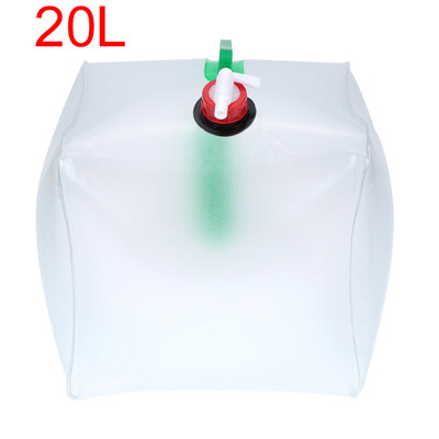 

3L 5L 10L 15L 20L PVC Outdoor Foldable Folding Collapsible Transparent Water Bag Drinking Water Carrier Container Camping