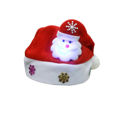 

Gobestart Adult LED Christmas Hat Santa Claus Reindeer Snowman Xmas Gifts Cap